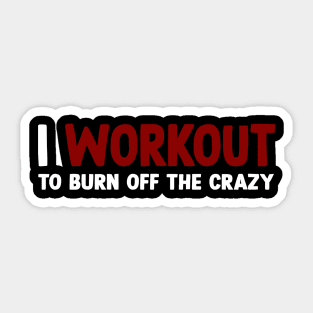 Workout fun quote Sticker